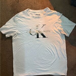 Calvin Klein White Logo Tee